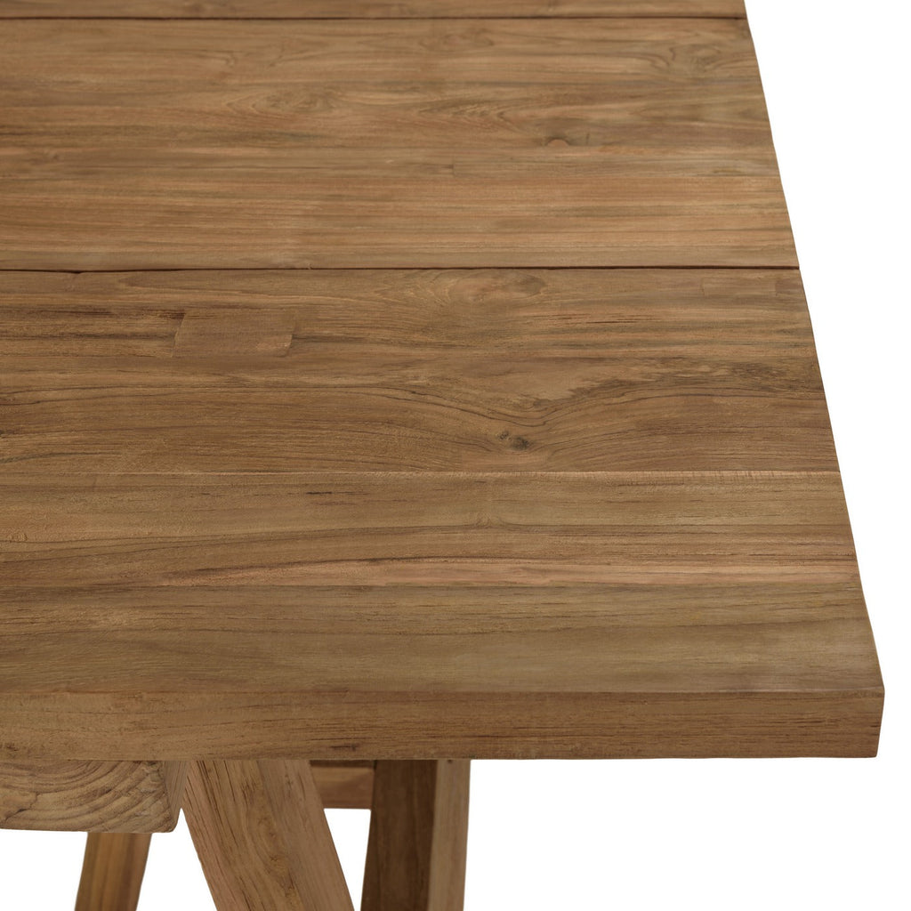 Valeria - Salon De Jardin 6/8 Pers - Beige/Bois Clair/Marron