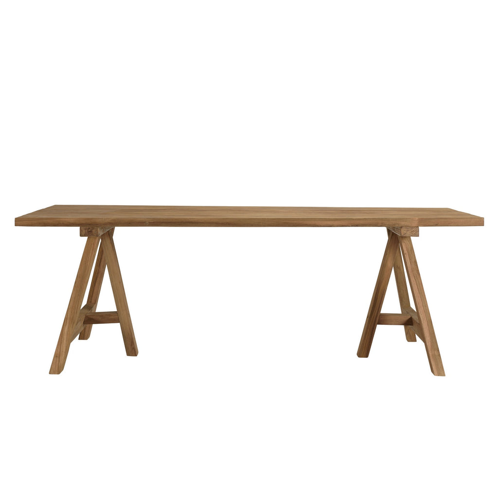 Valeria - Salon De Jardin 6/8 Pers - Beige/Bois Clair/Marron