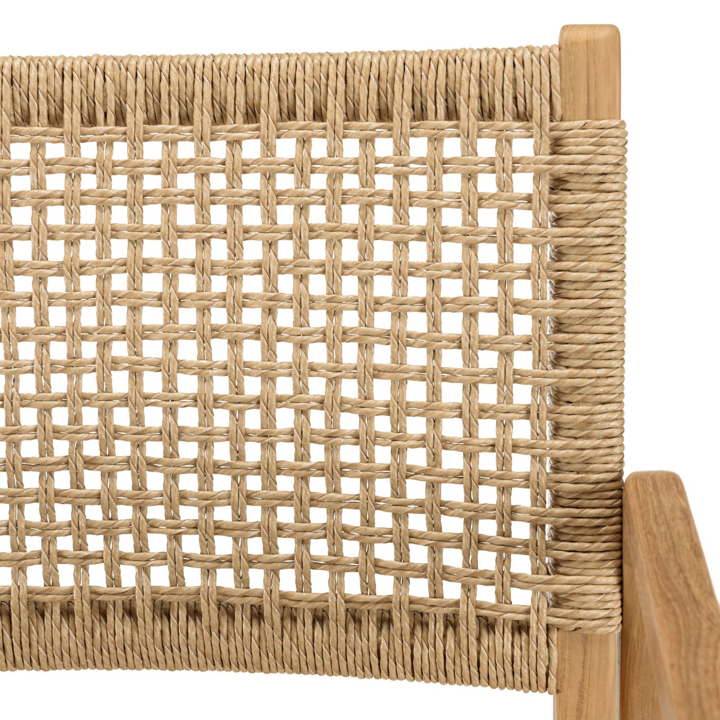 Valeria - Salon De Jardin 4 Pers - Beige/Bois Clair/Marron