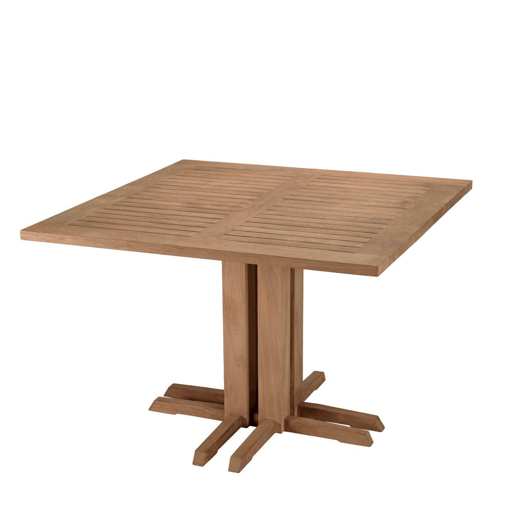 Valeria - Salon De Jardin 4 Pers - Beige/Bois Clair/Marron