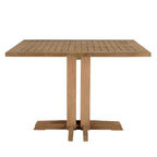 Valeria - Salon De Jardin 4 Pers - Beige/Blanc/Bois Clair/Marron