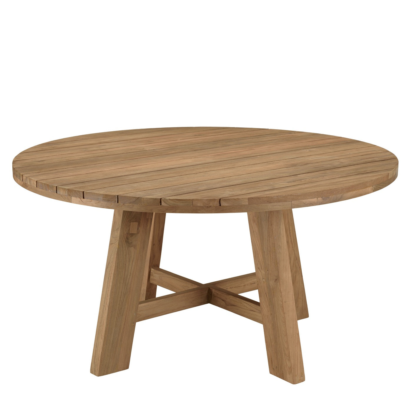 Valeria - Salon De Jardin 4/6 Pers - Beige/Bois Clair/Marron/Noir