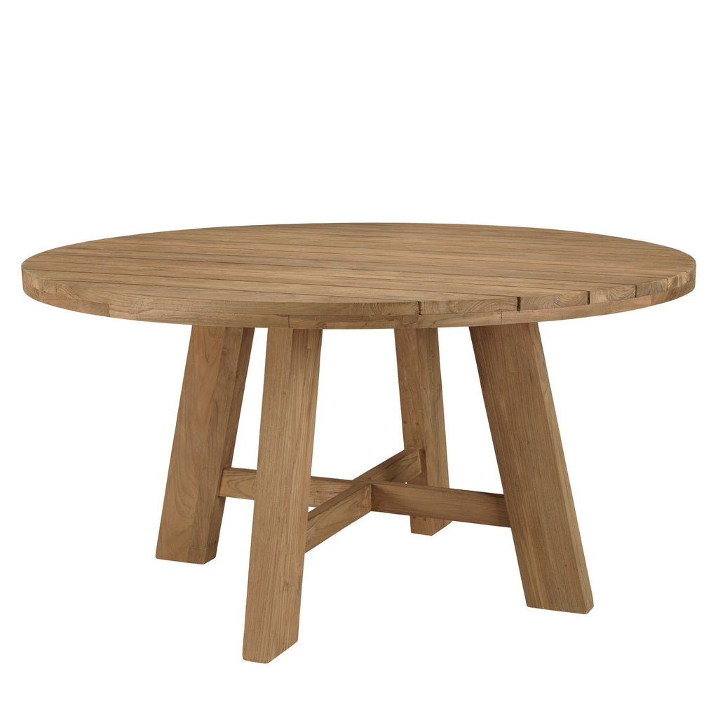 Valeria - Salon De Jardin 4 Pers - Beige/Bois Clair/Marron