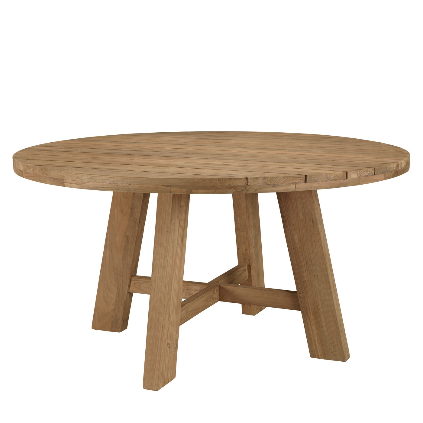 Valeria - Salon De Jardin 4 Pers - Beige/Bois Clair/Marron