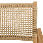 Valeria - Salon De Jardin 4 Pers - Beige/Bois Clair/Marron