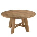 Valeria - Salon De Jardin 4 Pers - Beige/Bois Clair/Marron