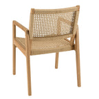 Valeria - Salon De Jardin 4 Pers - Beige/Bois Clair/Marron