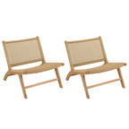 Valeria - Salon De Jardin - Beige/Bois Clair/Marron