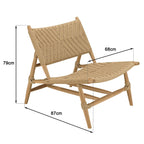 Valeria - Salon De Jardin - Beige/Bois Clair/Marron