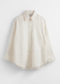 Chemise St Pilar En Lin À Manches Longues - Blanche