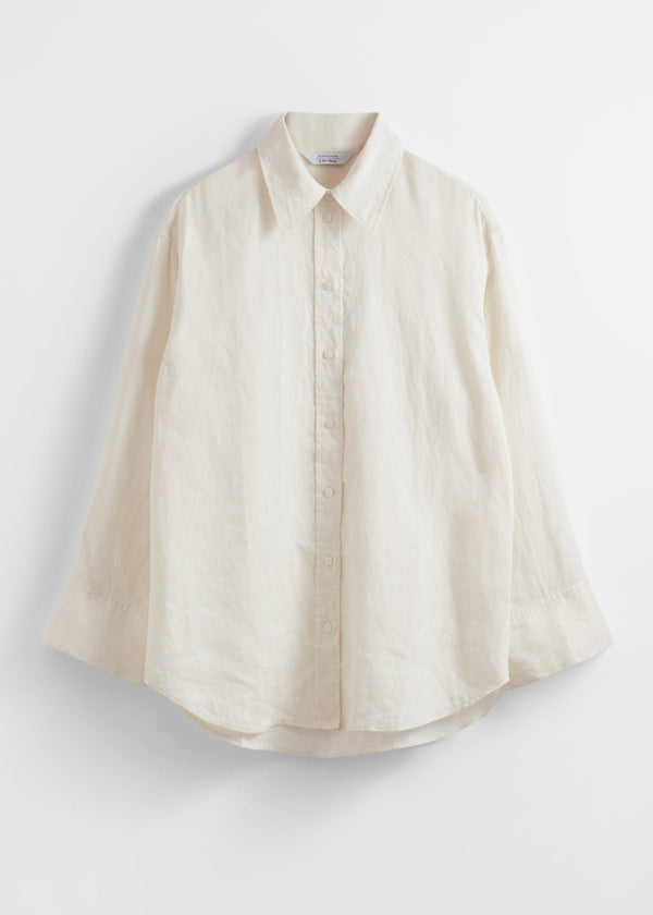 Chemise St Pilar En Lin À Manches Longues - Blanche