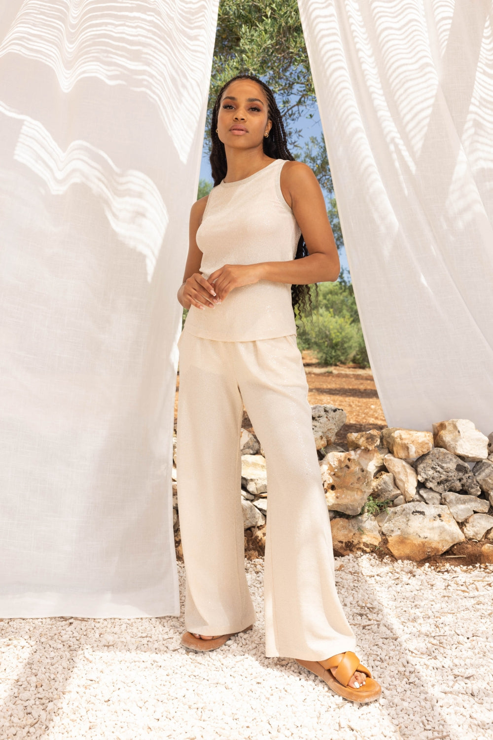 Le Pantalon Cesare Beige