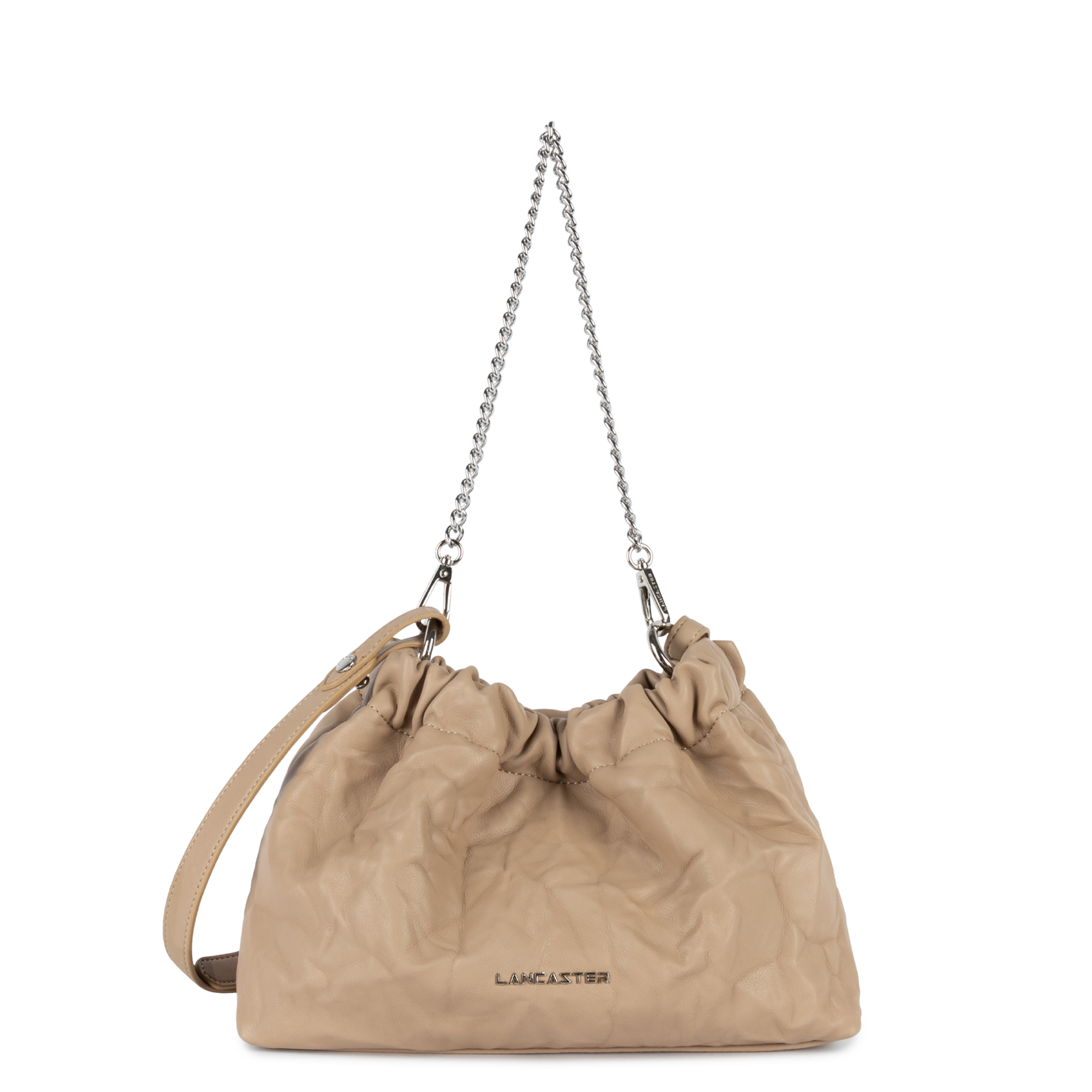 sac trotteur - froissé #couleur_beige-fonc