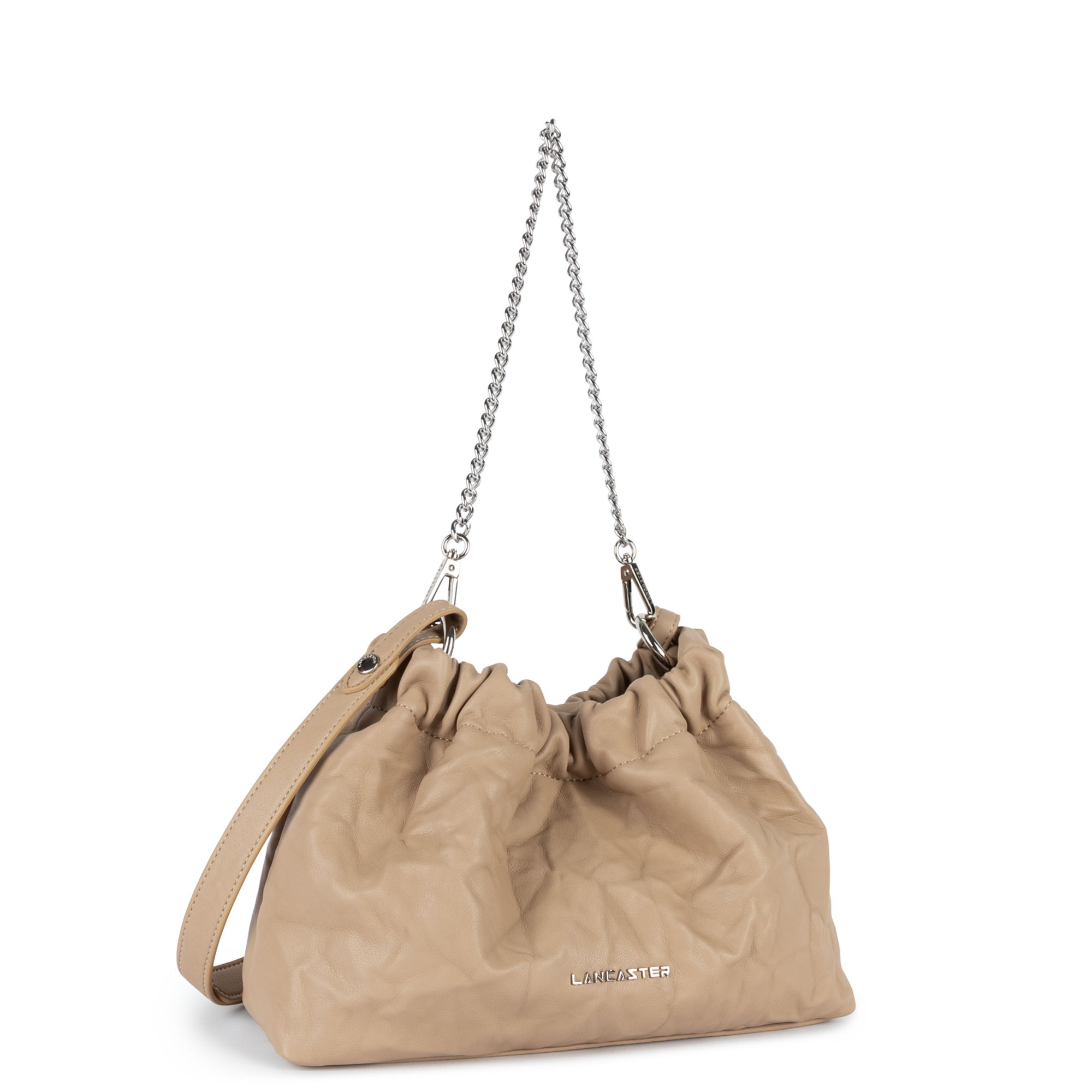 sac trotteur - froissé #couleur_beige-fonc
