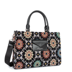 sac cabas main - mosaique #couleur_noir-multi
