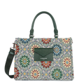 sac cabas main - mosaique #couleur_vert-multi