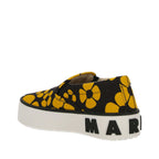 Baskets Marni Printed Slip On - Black - Femme