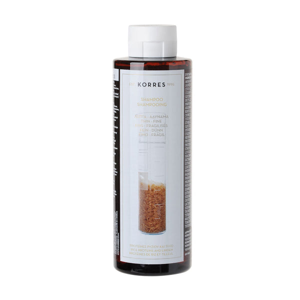 Shampoing Cheveux Fins Sans Volume - Protéines De Riz & Tilleul - 250Ml