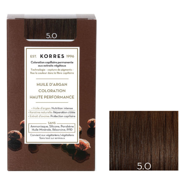 5.0 Châtain Clair Coloration - Argan