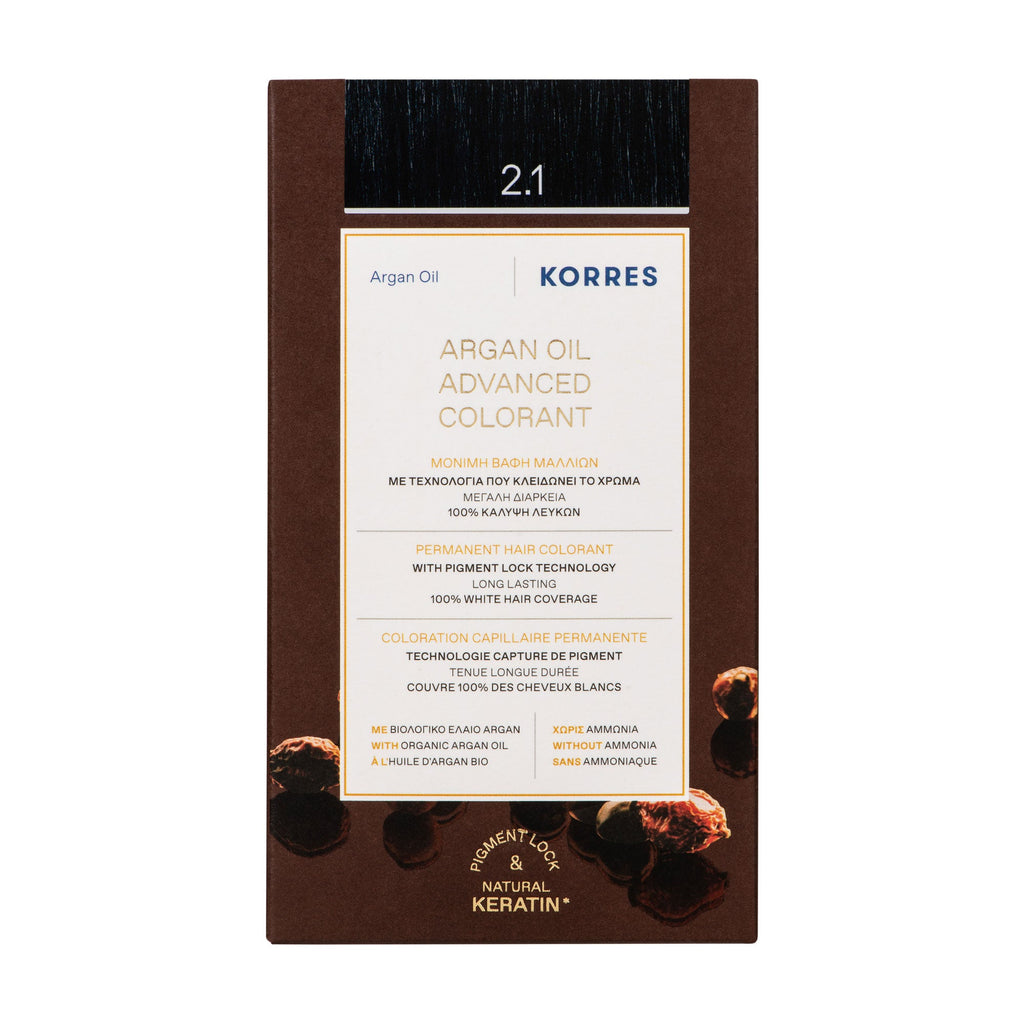 2.1 Noir Bleuté Coloration - Argan