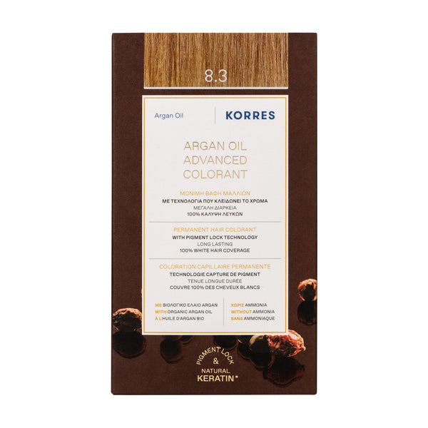 8.3 Blond Clair Doré Coloration - Argan