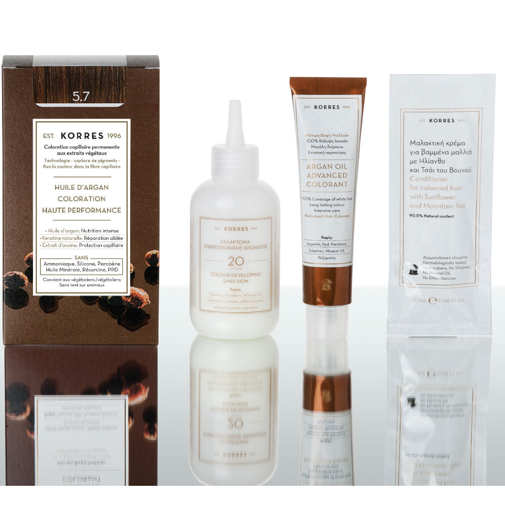 5.7 Châtain Clair Marron Coloration - Argan