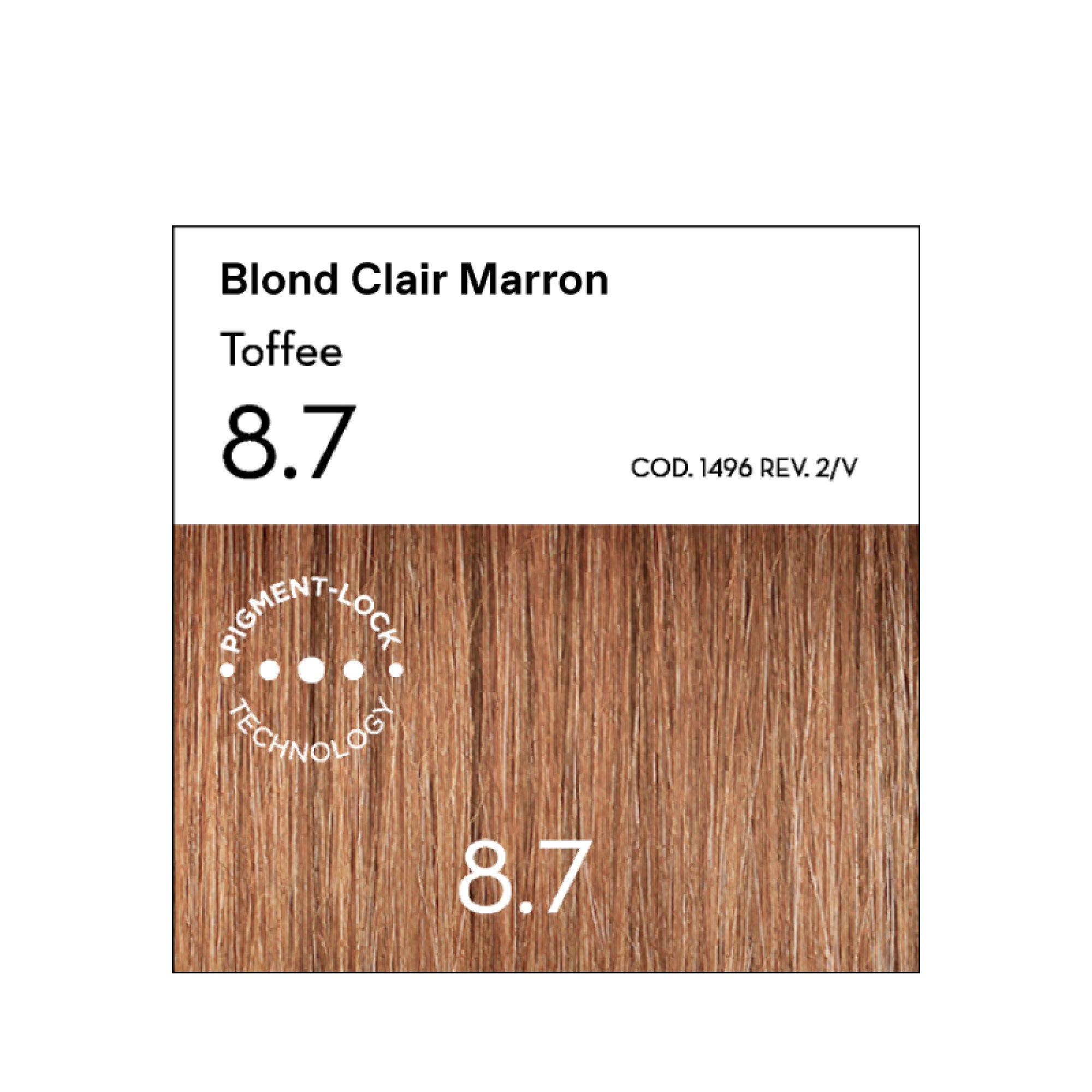 8.7 Blond Clair Marron Coloration - Argan