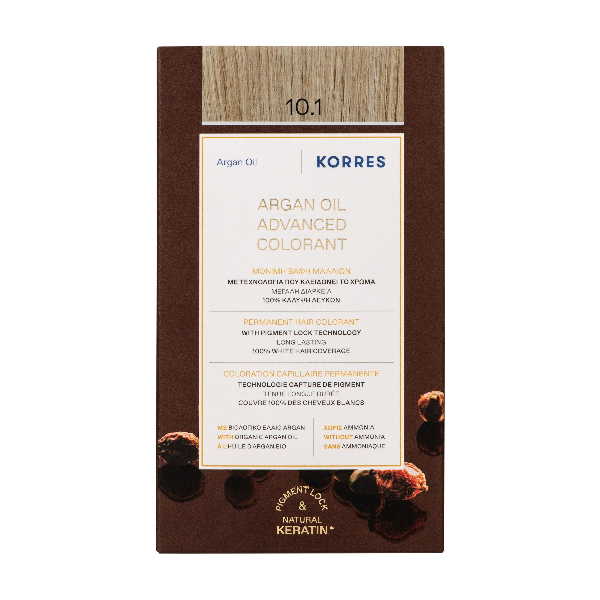 10.1 Blond Platine Cendré Coloration - Argan