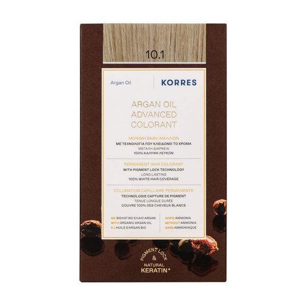 10.1 Blond Platine Cendré Coloration - Argan
