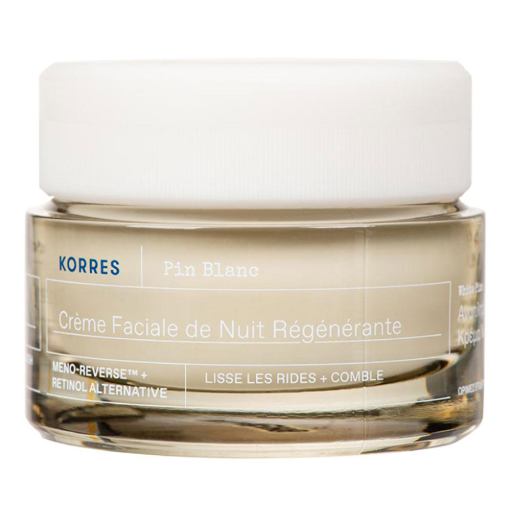 Pin Blanc Crème Nuit Régénérante 40Ml - Meno-Reverse