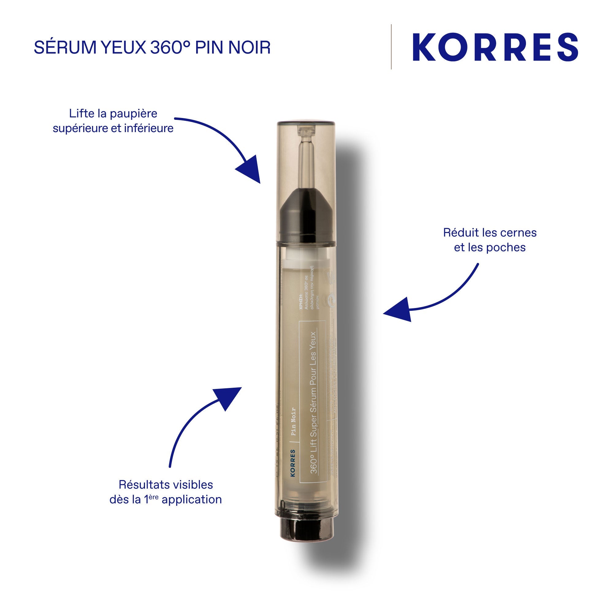 Super Sérum Yeux Liftant 360° Pin - Noir 4D
