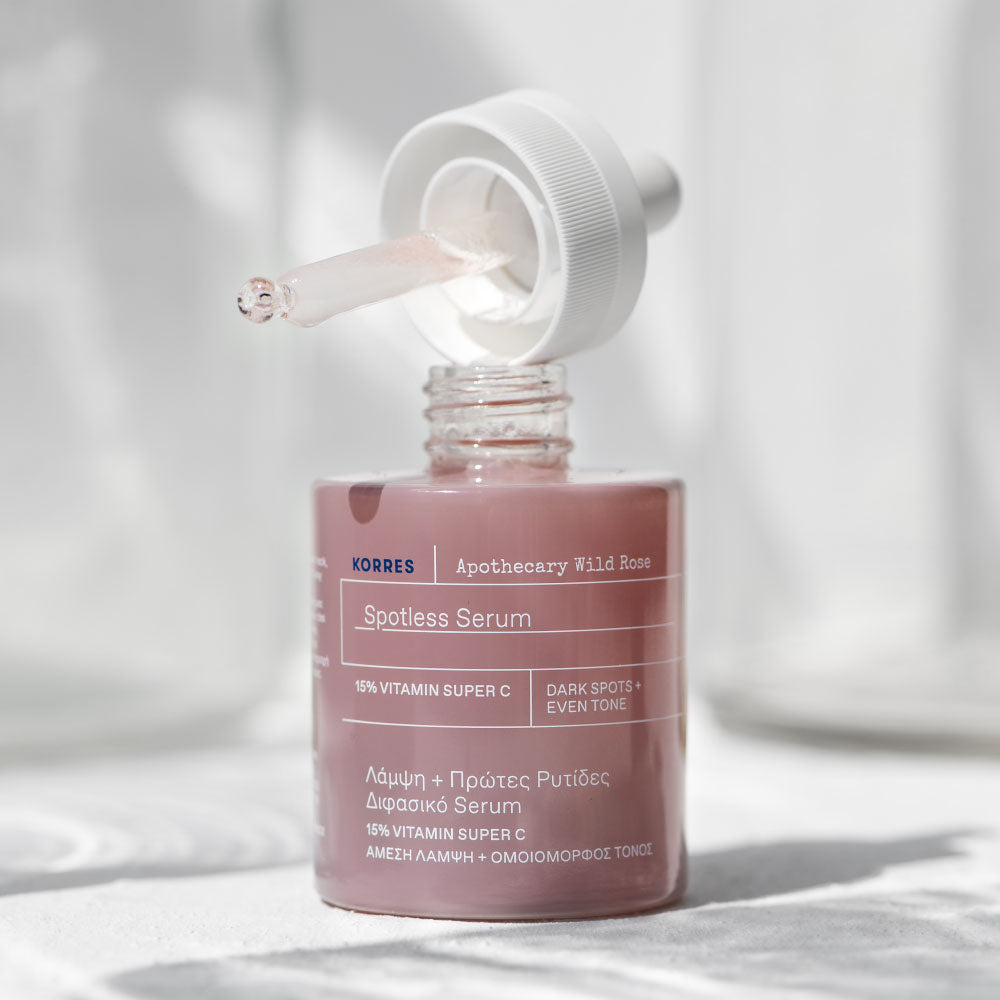 Sérum Eclat Anti-Taches 15% Super Vitamine C - Rose Sauvage - 30Ml