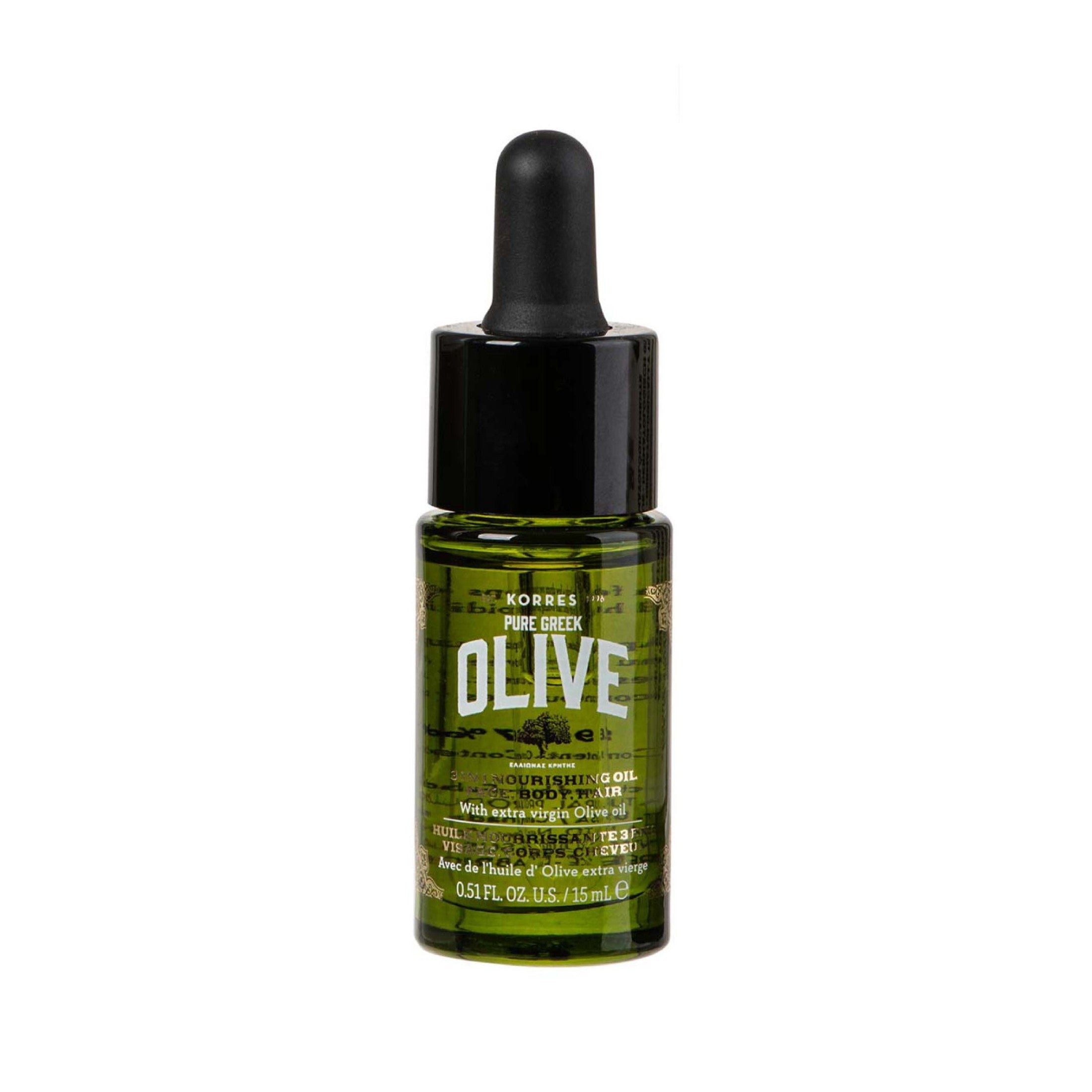 Olive Huile Nourrisante 3 En 1 Format Voyage 15 Ml - Visage, Corps Et Cheveux