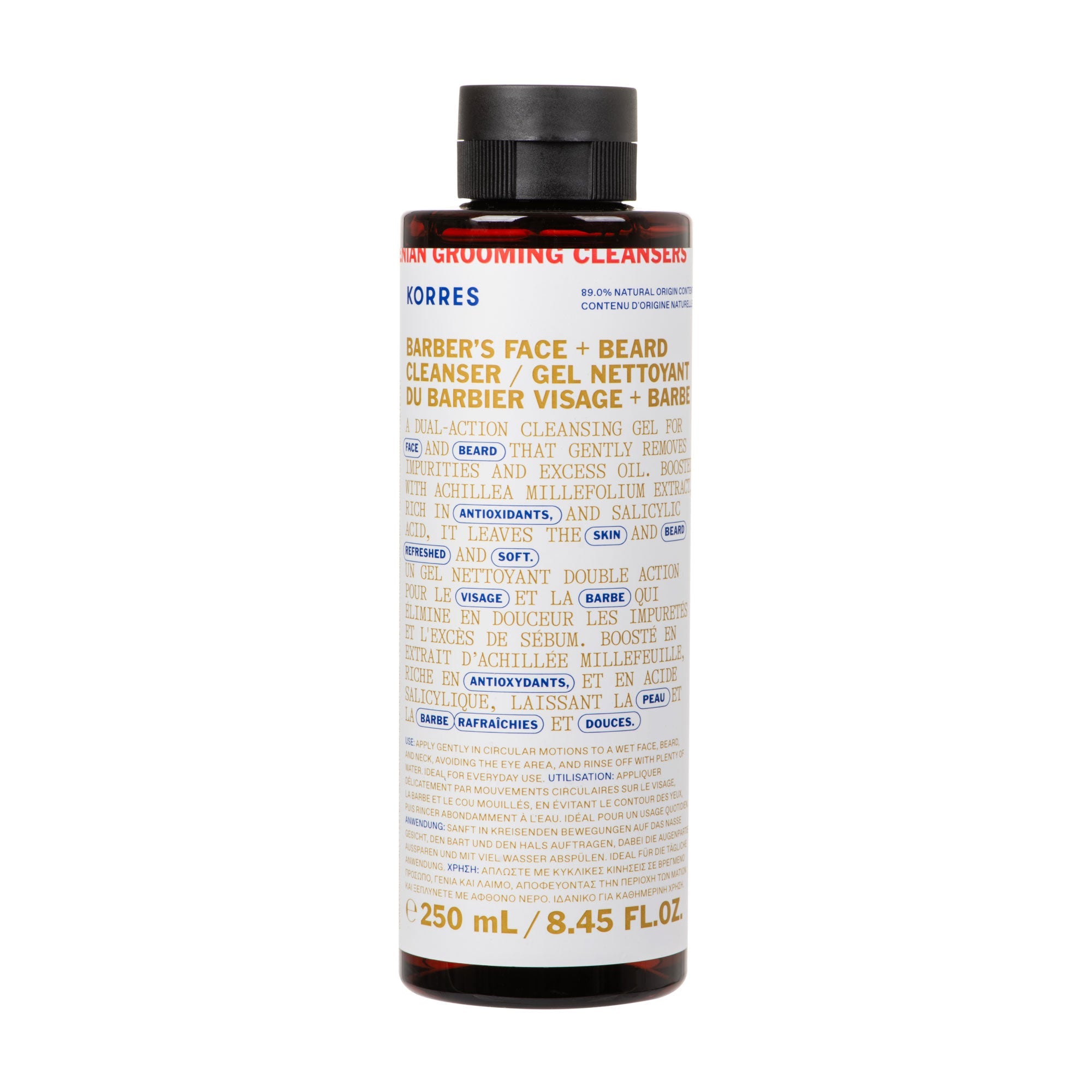 Homme Gel Nettoyant Visage Et Barbe 250Ml