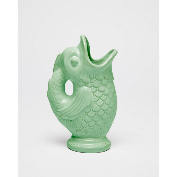 Vase Poisson En Céramique - Aigue-Marine