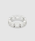 Tom Wood - Bague Band Open Zirconia Argent - Unisexe