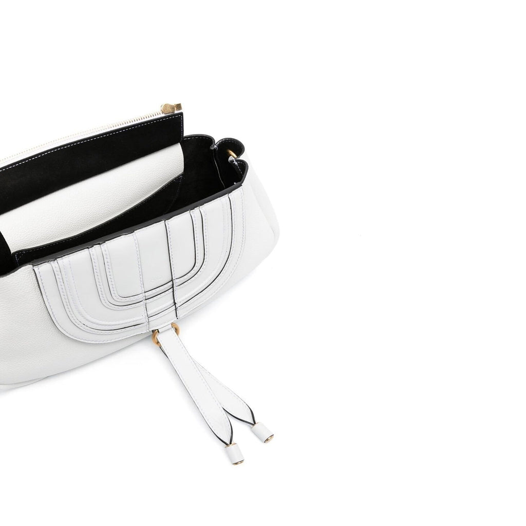 Chloe' Marcie Clutch Shoulder Bag - White - Femme