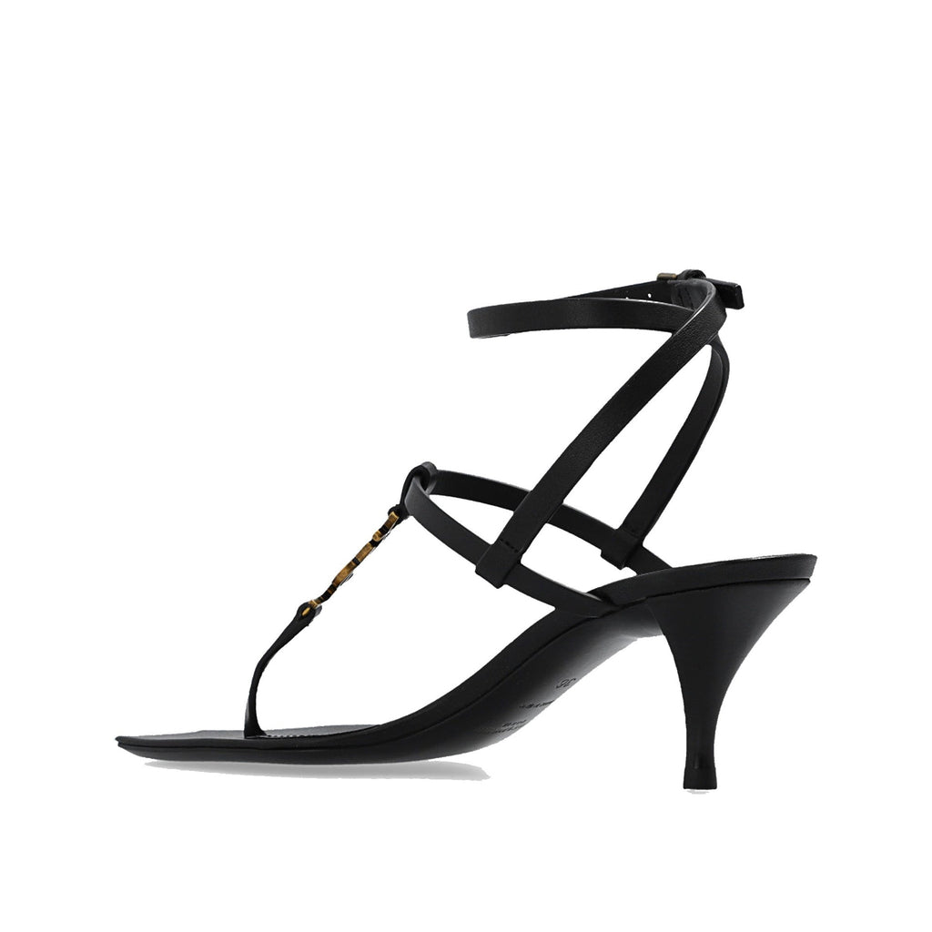 Sandales Saint Laurent Cassandra Heeled - Black - Femme