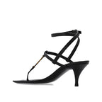 Sandales Saint Laurent Cassandra Heeled - Black - Femme