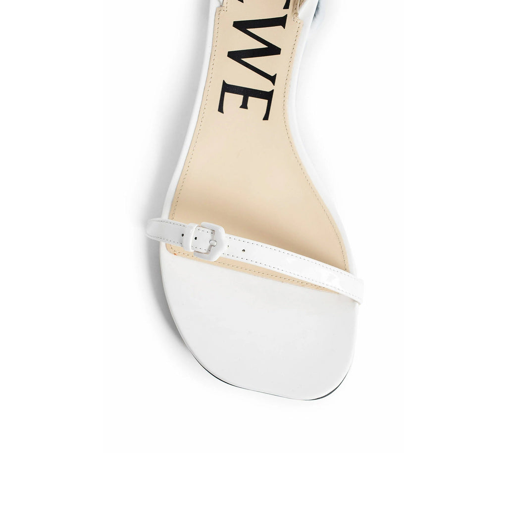 Sandales Loewe Petal Brush Leather - White - Femme