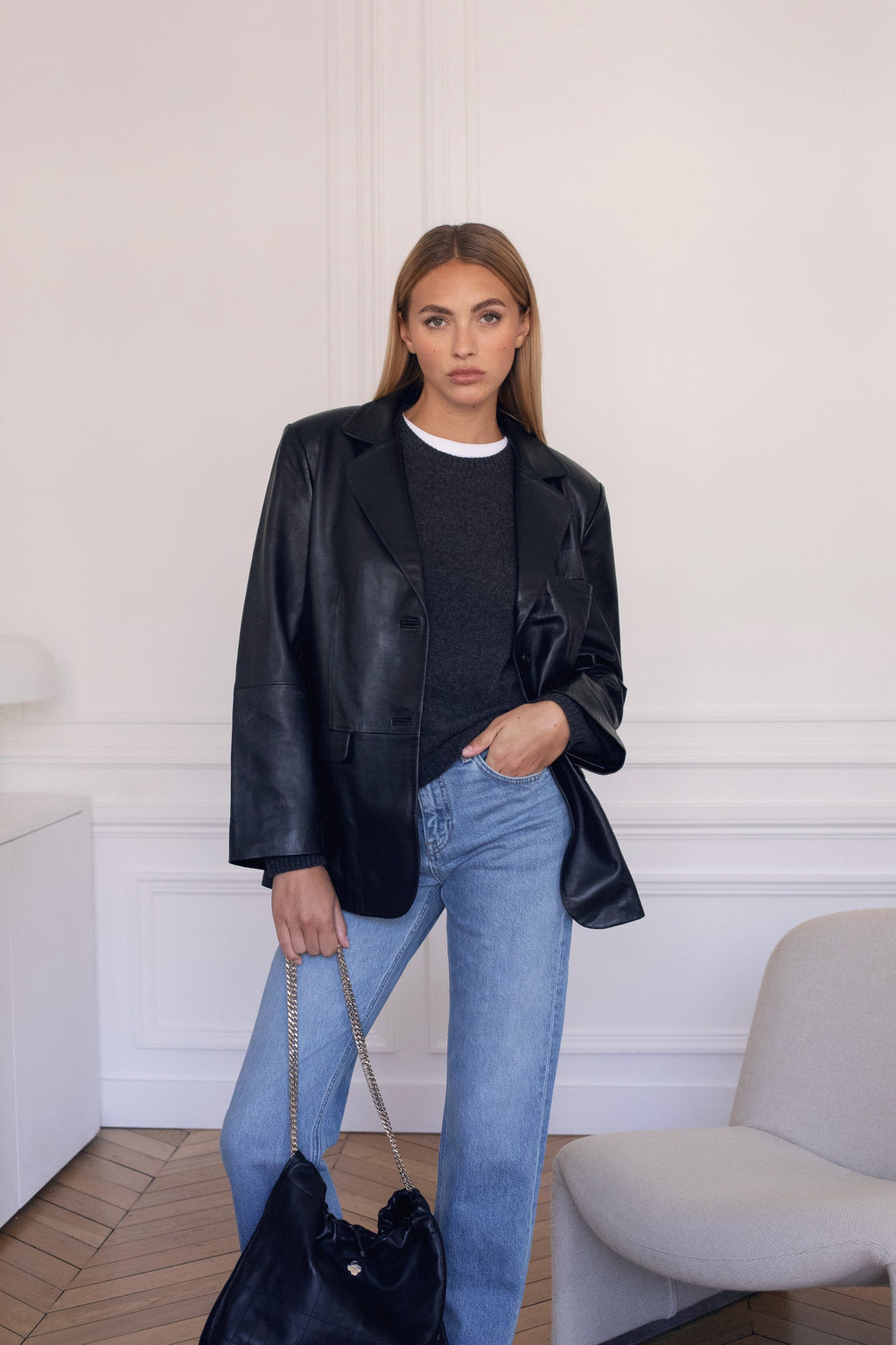 Pull En Maille Le Rimbaud - Gris Anthracite