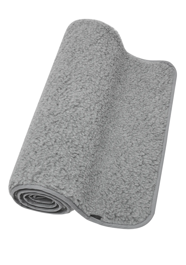 Yoga Mat Natural Wool 200X75Cm - Grey