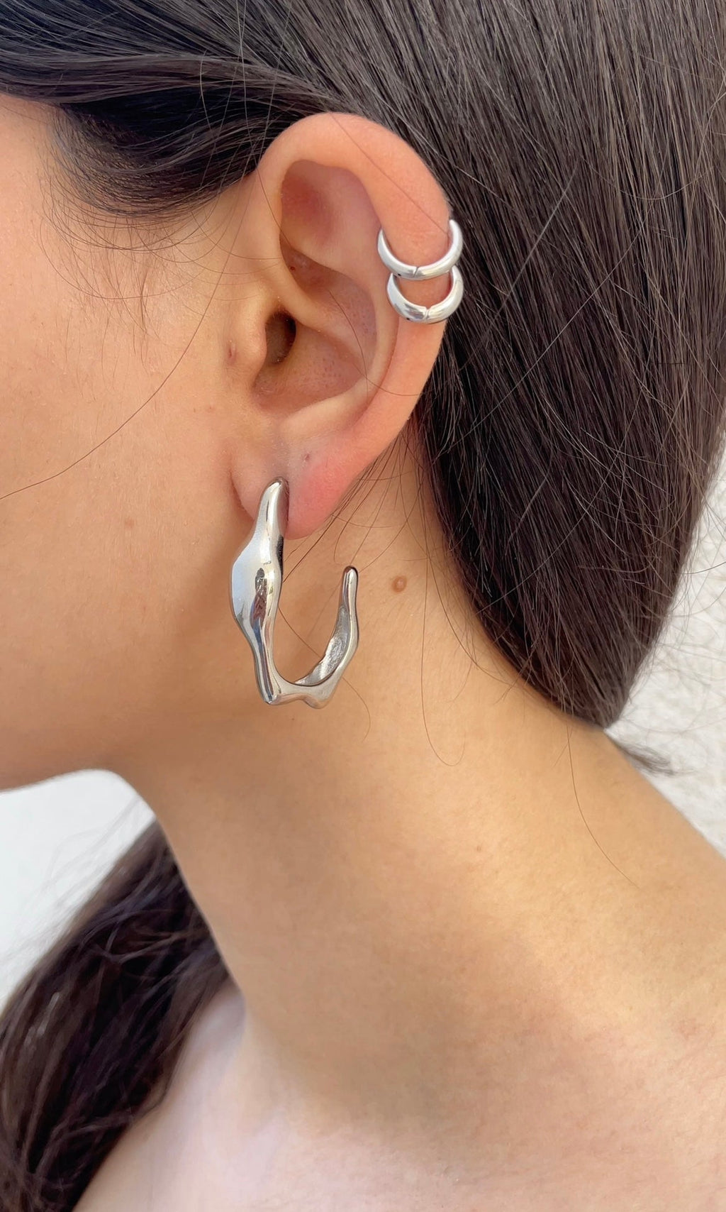 Boucles D'Oreilles Bone Hoops