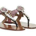 Dolce & Gabbana Leather Sandals - Black - Femme