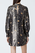 The Kooples - Robe Droite En Soie Noir - Femme