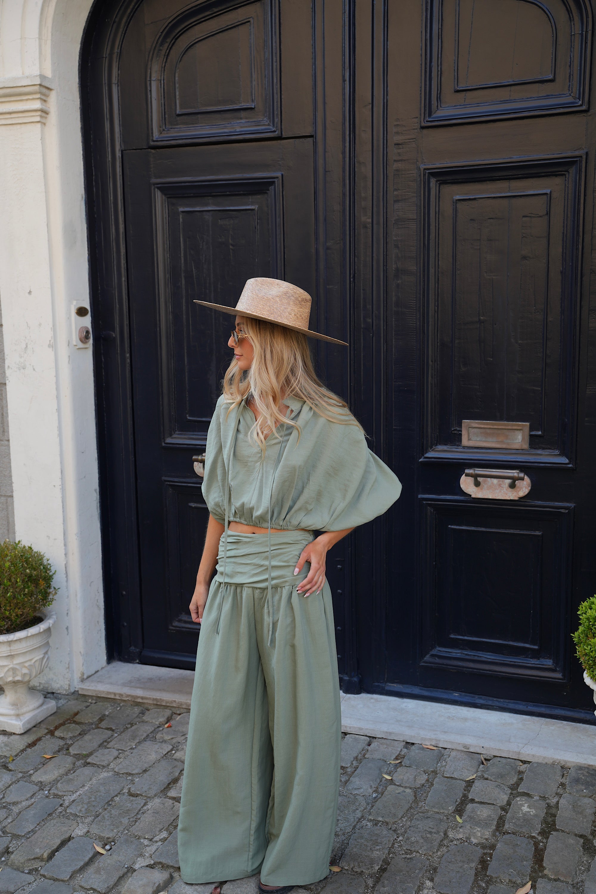Blouse Courte Ugo - Kaki