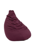 Pouf Poire Coton - 80x120cm - Bordeaux