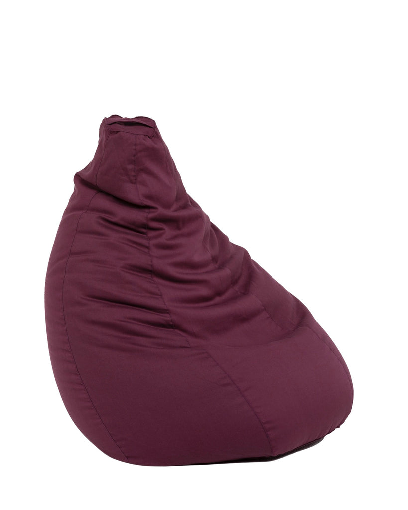 Pouf Poire Coton - 80x120cm - Bordeaux