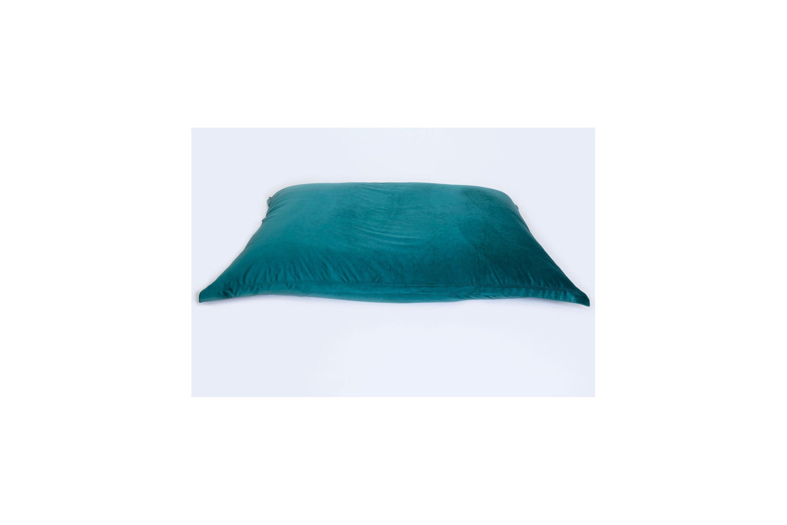 Pouf Beanbag Velours - 159x129cm - Vert Forêt