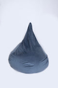Pouf Big Poire Velours - 75x75x110cm - Gris